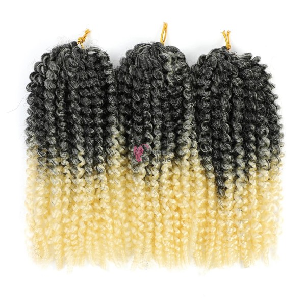 Codite de par Afro Marley de 20 cm 003 Ombre Crochet Braids Brunet-Blond Deschis